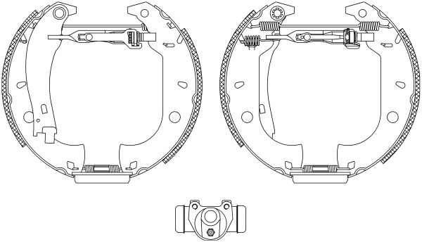 HELLA PAGID Комплект тормозных колодок 8DB 355 003-631